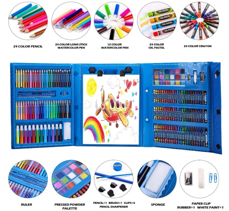 ARTIME™ KIT DE ARTE PARA NIÑOS DE 208 PIEZAS