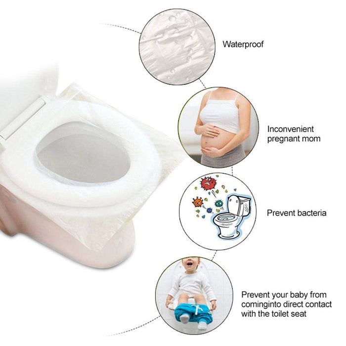 DTOILET™ COBERTORES DESECHABLES PARA ASIENTOS DE BAÑO x 50 unidades